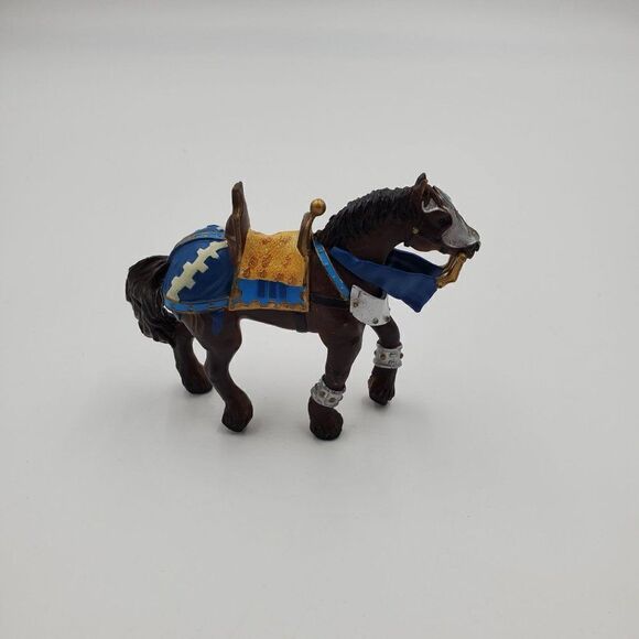 Papo War Horse Figure Blue 5" 2006 - Picture 3 of 7